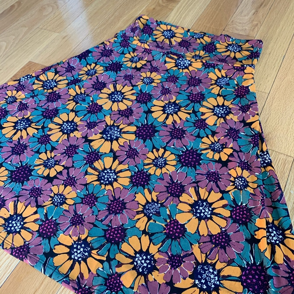 LLR Azure Skirt— Sunflower Print